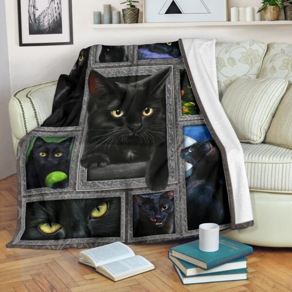 Cat Fleece Blanket Sherpa Blanket
