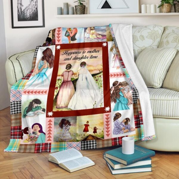 Mother And Daughter Fleece Blanket Sherpa Blanket