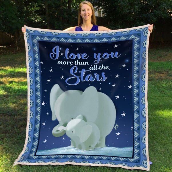 Elephant Fleece Blanket Sherpa Blanket