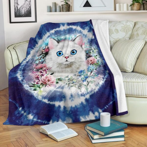 Cat Fleece Blanket Sherpa Blanket