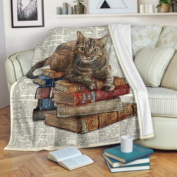 Cat Fleece Blanket Sherpa Blanket
