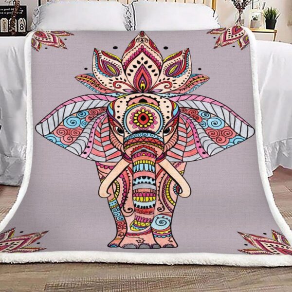 Elephant Fleece Blanket Sherpa Blanket