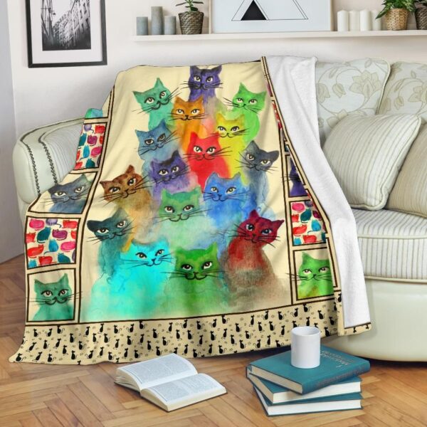 Cats Fleece Blanket Sherpa Blanket